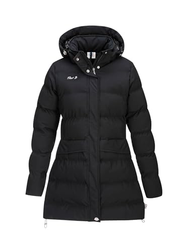 First B Damen Steppmantel Akana, Winterjacke, wasserdicht, winddicht, atmungsaktiv black 46 von First B