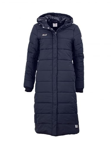 First B Damen Steppmantel Amalia, langer Wintermantel, Steppparka, winddicht, wasserabweisend navy 40 von First B