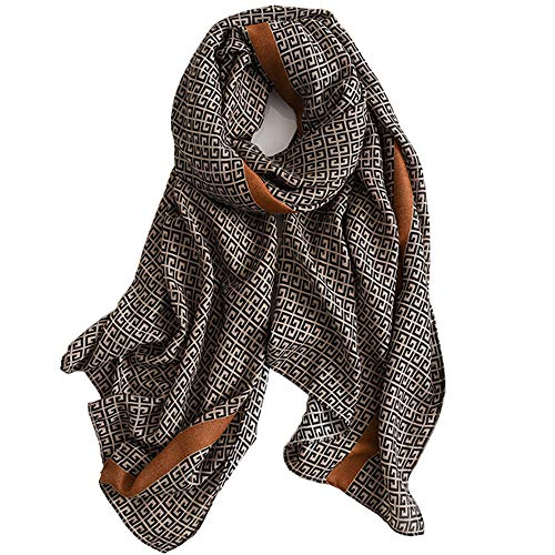 First Choose Langer Damen-Schal, Baumwollleinen, kariert, Sonnenschutz, leicht, Muster, Champagner, Large First Choose Langer Damen-Schal, Baumwollleinen, kariert, Sonnenschutz, leicht, Muster, Champagner, Large von First Choose