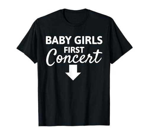 Baby Mädchen Erstes Konzert T-Shirt Baby Mädchen Erstes Konzert T-Shirt von First Concert Tees