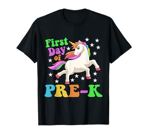 Lustiger erster Tag der Pre-K Einhorn Back To School Kids T-Shirt Lustiger erster Tag der Pre-K Einhorn Back To School Kids T-Shirt von First Day Of Back To School Unicorn Teacher Boys