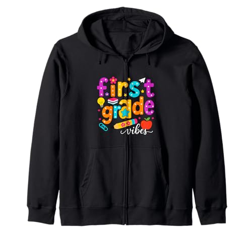 Preppy First Grade Vibes Back to School 1. Klasse Mädchen Jungen Kapuzenjacke Preppy First Grade Vibes Back to School 1. Klasse Mädchen Jungen Kapuzenjacke von First Day Of Back to School First Grade Vibes tees
