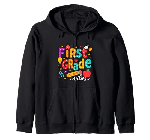 Preppy First Grade Vibes Back to School 1. Klasse Mädchen Jungen Kapuzenjacke Preppy First Grade Vibes Back to School 1. Klasse Mädchen Jungen Kapuzenjacke von First Day Of Back to School First Grade Vibes tees