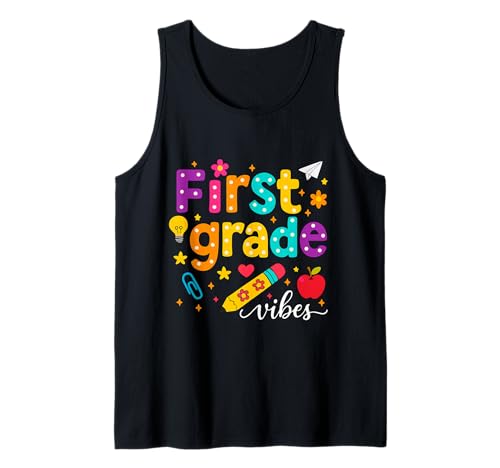 Preppy First Grade Vibes Back to School 1. Klasse Mädchen Jungen Tank Top Preppy First Grade Vibes Back to School 1. Klasse Mädchen Jungen Tank Top von First Day Of Back to School First Grade Vibes tees