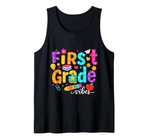 Preppy First Grade Vibes Back to School 1. Klasse Mädchen Jungen Tank Top Preppy First Grade Vibes Back to School 1. Klasse Mädchen Jungen Tank Top von First Day Of Back to School First Grade Vibes tees