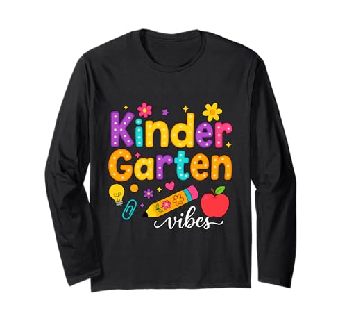 Preppy Kindergarten Back to School Teacher Kinder Mädchen Jungen Langarmshirt Preppy Kindergarten Back to School Teacher Kinder Mädchen Jungen Langarmshirt von First Day Of Back to School Kindergarten Vibes tee