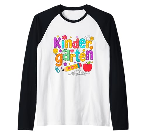 Preppy Kindergarten Back to School Teacher Kinder Mädchen Jungen Raglan Preppy Kindergarten Back to School Teacher Kinder Mädchen Jungen Raglan von First Day Of Back to School Kindergarten Vibes tee