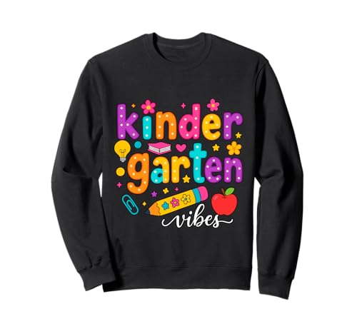 Preppy Kindergarten Back to School Teacher Kinder Mädchen Jungen Sweatshirt Preppy Kindergarten Back to School Teacher Kinder Mädchen Jungen Sweatshirt von First Day Of Back to School Kindergarten Vibes tee
