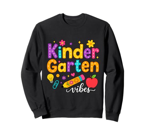 Preppy Kindergarten Back to School Teacher Kinder Mädchen Jungen Sweatshirt Preppy Kindergarten Back to School Teacher Kinder Mädchen Jungen Sweatshirt von First Day Of Back to School Kindergarten Vibes tee