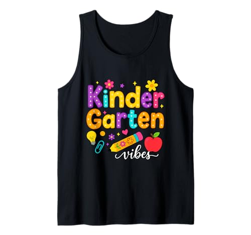 Preppy Kindergarten Back to School Teacher Kinder Mädchen Jungen Tank Top Preppy Kindergarten Back to School Teacher Kinder Mädchen Jungen Tank Top von First Day Of Back to School Kindergarten Vibes tee