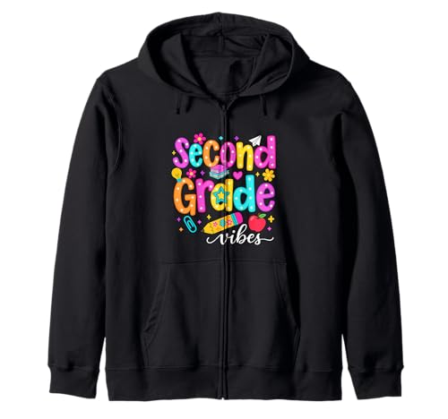 Preppy Second Grade Vibes Back to School, 2. Klasse, Mädchen, Jungen Kapuzenjacke Preppy Second Grade Vibes Back to School, 2. Klasse, Mädchen, Jungen Kapuzenjacke von First Day Of Back to School Second Grade Vibes tee