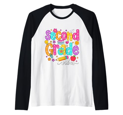 Preppy Second Grade Vibes Back to School, 2. Klasse, Mädchen, Jungen Raglan Preppy Second Grade Vibes Back to School, 2. Klasse, Mädchen, Jungen Raglan von First Day Of Back to School Second Grade Vibes tee