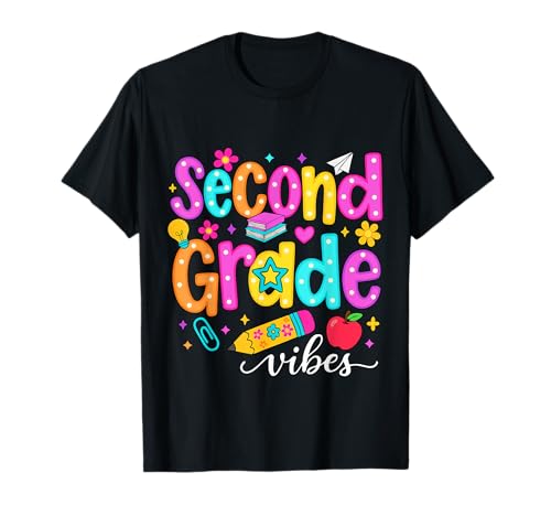 Preppy Second Grade Vibes Back to School, 2. Klasse, Mädchen, Jungen T-Shirt Preppy Second Grade Vibes Back to School, 2. Klasse, Mädchen, Jungen T-Shirt von First Day Of Back to School Second Grade Vibes tee