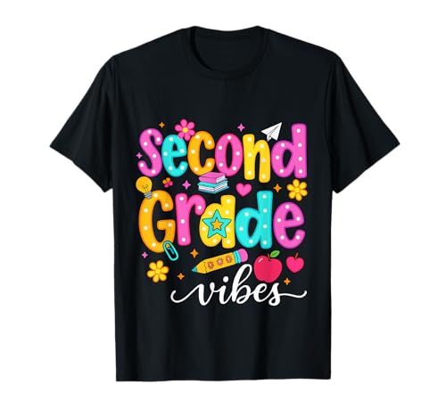 Preppy Second Grade Vibes Back to School, 2. Klasse, Mädchen, Jungen T-Shirt Preppy Second Grade Vibes Back to School, 2. Klasse, Mädchen, Jungen T-Shirt von First Day Of Back to School Second Grade Vibes tee