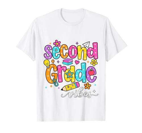 Preppy Second Grade Vibes Back to School, 2. Klasse, Mädchen, Jungen T-Shirt Preppy Second Grade Vibes Back to School, 2. Klasse, Mädchen, Jungen T-Shirt von First Day Of Back to School Second Grade Vibes tee