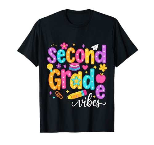 Preppy Second Grade Vibes Back to School, 2. Klasse, Mädchen, Jungen T-Shirt Preppy Second Grade Vibes Back to School, 2. Klasse, Mädchen, Jungen T-Shirt von First Day Of Back to School Second Grade Vibes tee