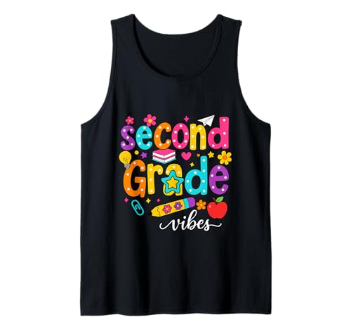 Preppy Second Grade Vibes Back to School, 2. Klasse, Mädchen, Jungen Tank Top Preppy Second Grade Vibes Back to School, 2. Klasse, Mädchen, Jungen Tank Top von First Day Of Back to School Second Grade Vibes tee
