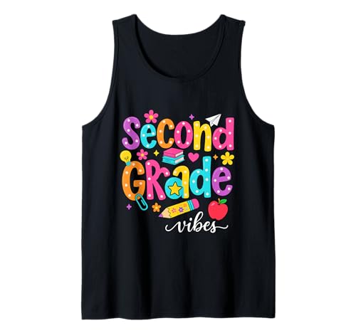 Preppy Second Grade Vibes Back to School, 2. Klasse, Mädchen, Jungen Tank Top Preppy Second Grade Vibes Back to School, 2. Klasse, Mädchen, Jungen Tank Top von First Day Of Back to School Second Grade Vibes tee