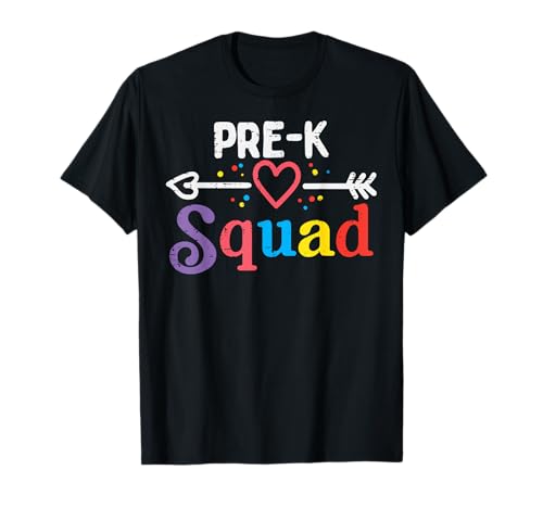 Pre K Squad Prek Pre Kindergarten Erster Tag Junge Mädchen Lehrer T-Shirt Pre K Squad Prek Pre Kindergarten Erster Tag Junge Mädchen Lehrer T-Shirt von First Day Of Pre K Shirts Prek Boys Girls Gifts