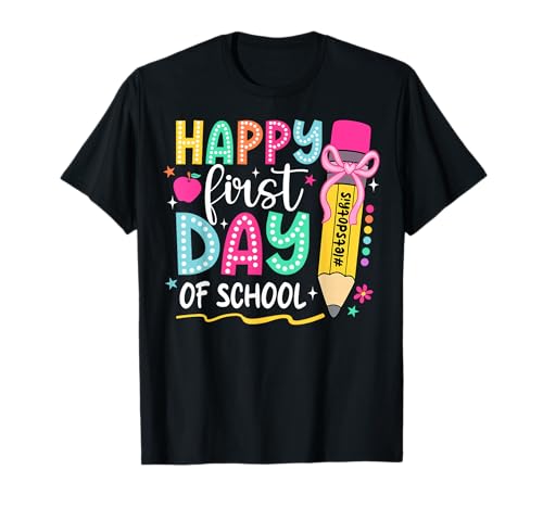 Alles Gute zum ersten Schultag Let's Do This Coquette Pencil Girl T-Shirt Alles Gute zum ersten Schultag Let's Do This Coquette Pencil Girl T-Shirt von First Day Of School Apparel