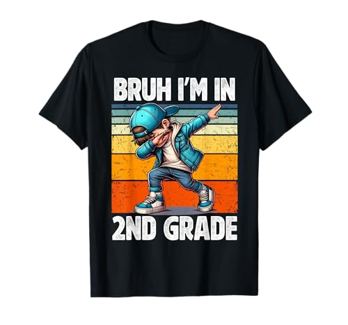 Bruh, ich Bin in der 2. Klasse, Schüler der zweiten Klasse, Dabbing Boy T-Shirt Bruh, ich Bin in der 2. Klasse, Schüler der zweiten Klasse, Dabbing Boy T-Shirt von First Day Of School Designs For Teachers Students