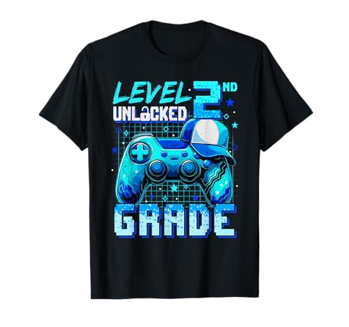 Level 2nd Grade freigeschaltet Back to School First Day Boys Kids T-Shirt Level 2nd Grade freigeschaltet Back to School First Day Boys Kids T-Shirt von First Day Of School Kids Back To School