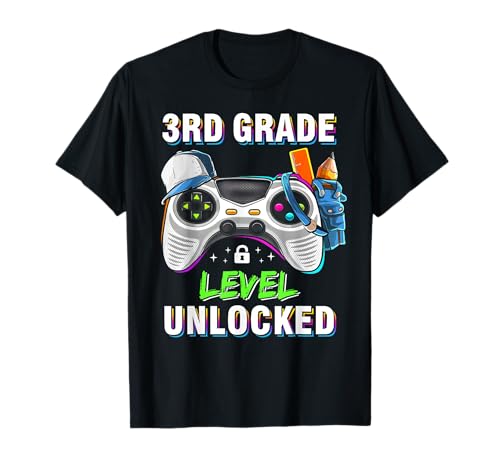 Level 3rd Grade freigeschaltet Back To School First Day Boys Kids T-Shirt Level 3rd Grade freigeschaltet Back To School First Day Boys Kids T-Shirt von First Day Of School Kids Back To School