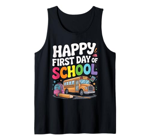 Alles Gute zum ersten Schultag, Lehrer, Kinder, Jungen, zurück zur Schule Tank Top Alles Gute zum ersten Schultag, Lehrer, Kinder, Jungen, zurück zur Schule Tank Top von First Day Of School Teachers Kids Apparel