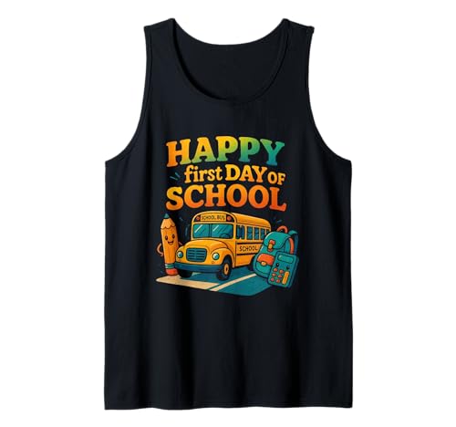 Alles Gute zum ersten Schultag, Lehrer, Kinder, Jungen, zurück zur Schule Tank Top Alles Gute zum ersten Schultag, Lehrer, Kinder, Jungen, zurück zur Schule Tank Top von First Day Of School Teachers Kids Apparel