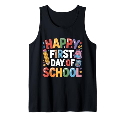 Alles Gute zum ersten Schultag, Lehrer, Kinder, Jungen, zurück zur Schule Tank Top Alles Gute zum ersten Schultag, Lehrer, Kinder, Jungen, zurück zur Schule Tank Top von First Day Of School Teachers Kids Apparel