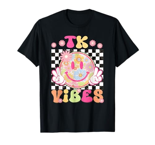 Groovy TK Vibes Erster Schultag, Lehrerin, Mädchen, TK Crew T-Shirt Groovy TK Vibes Erster Schultag, Lehrerin, Mädchen, TK Crew T-Shirt von First Day Of TK Teacher Girl Back To School Shirts