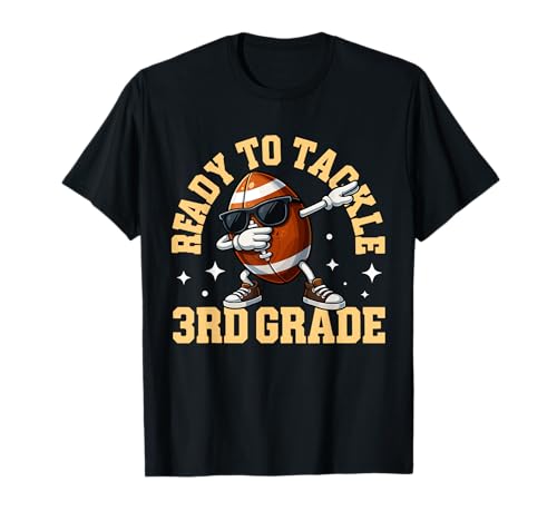 Bereit, den ersten Schultag der 3. Klasse mit Fußball für Jungen in Angriff zu nehmen T-Shirt Bereit, den ersten Schultag der 3. Klasse mit Fußball für Jungen in Angriff zu nehmen T-Shirt von First Day Of Third Grade Back School