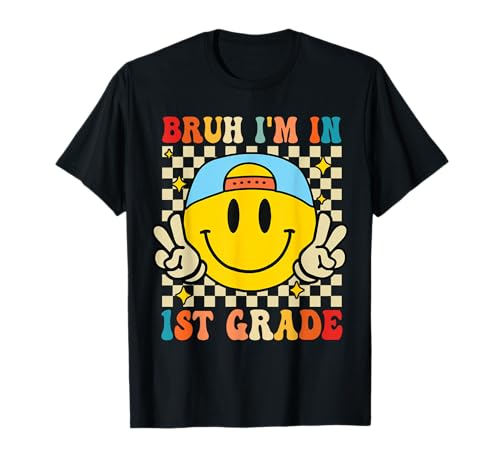 First Grade Boy Bruh Ich Bin in der 1. Klasse, EIN Schüler, der Wieder zur Schule geht T-Shirt First Grade Boy Bruh Ich Bin in der 1. Klasse, EIN Schüler, der Wieder zur Schule geht T-Shirt von First Day of 1st Grade Boys Girls Gifts
