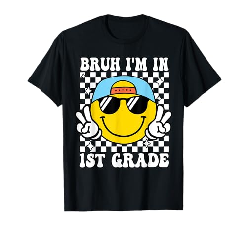 First Grade Boy Bruh Ich Bin in der 1. Klasse, EIN Schüler, der Wieder zur Schule geht T-Shirt First Grade Boy Bruh Ich Bin in der 1. Klasse, EIN Schüler, der Wieder zur Schule geht T-Shirt von First Day of 1st Grade Boys Girls Gifts