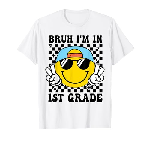 First Grade Boy Bruh Ich Bin in der 1. Klasse, EIN Schüler, der Wieder zur Schule geht T-Shirt First Grade Boy Bruh Ich Bin in der 1. Klasse, EIN Schüler, der Wieder zur Schule geht T-Shirt von First Day of 1st Grade Boys Girls Gifts