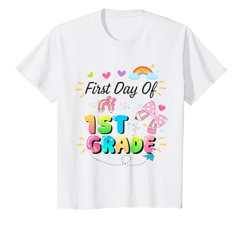 Kinder Erster Tag der ersten Klasse, Schulanfang, Lehrerinnen T-Shirt Kinder Erster Tag der ersten Klasse, Schulanfang, Lehrerinnen T-Shirt von First Day of Fourth Grade for Girls Designs Tee Co