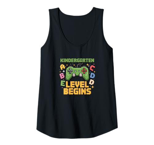 Damen Die Kindergartenstufe beginnt mit dem ersten Spieltag im Kindergarten Tank Top von First Day of Kindergarten Gaming Shirts Boys