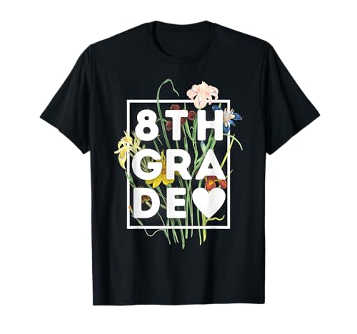 Lehrerteam für Mädchen der achten Klasse, Mädchen, 8. Klasse, Kader T-Shirt Lehrerteam für Mädchen der achten Klasse, Mädchen, 8. Klasse, Kader T-Shirt von First Day of School Floral Back to School Gifts