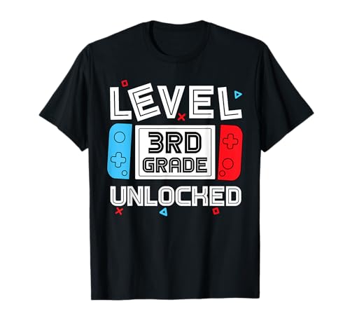 Level 3rd Grade freigeschaltet Back to School First Day Boys Kids T-Shirt von First Day of School Outfit Boys Girls Women Men