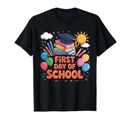 Schulanfang für Kinder und Lehrer T-Shirt Schulanfang für Kinder und Lehrer T-Shirt von First Day of School for Kids and Teachers By NKR