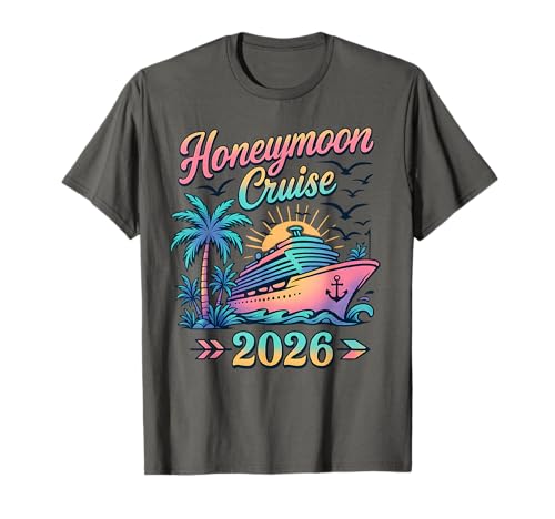 Flitterwochen-Kreuzfahrt 2026 verheiratete Paare Passende Männer Frauen T-Shirt Flitterwochen-Kreuzfahrt 2026 verheiratete Paare Passende Männer Frauen T-Shirt von First Family Cruise Married Couples 2026 Apparel