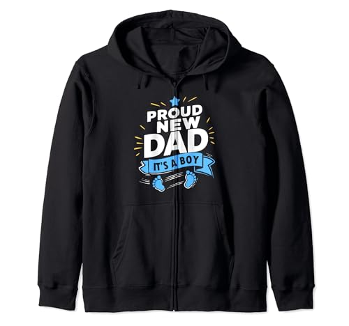 Soon to be Boy Dad Shirt Proud New Dad Gift First time Daddy Kapuzenjacke von First Fathers day Promoted to Daddy Proud New Dad