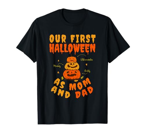 Unser erstes Halloween als Mama und Papa Pumpkin Lustiges Halloween T-Shirt Unser erstes Halloween als Mama und Papa Pumpkin Lustiges Halloween T-Shirt von First Halloween As Family Apparel