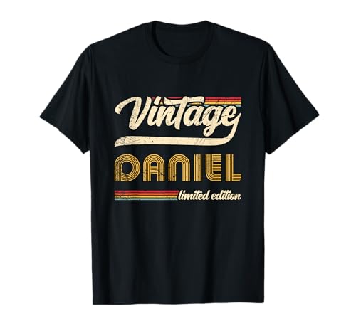 Classic Personalized Vintage Daniel Limitierte Auflage Herren T-Shirt Classic Personalized Vintage Daniel Limitierte Auflage Herren T-Shirt von First Name Gifts Tee, Say My Name
