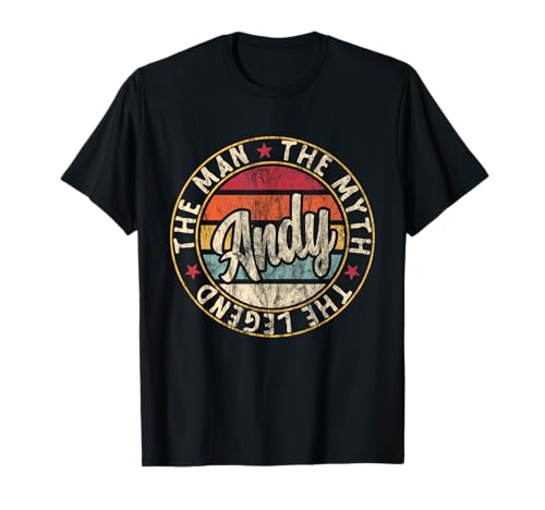 Herren Andy The Man The Myth The Legend Vorname Andy T-Shirt Herren Andy The Man The Myth The Legend Vorname Andy T-Shirt von First Name Gifts Tee, Say My Name