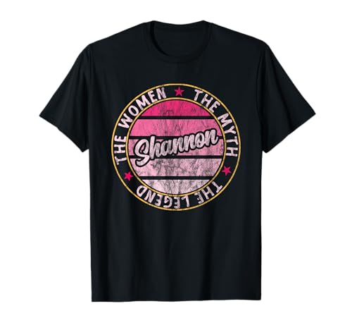 Shannon The Women The Myth The Legend Vorname Shannon T-Shirt Shannon The Women The Myth The Legend Vorname Shannon T-Shirt von First Name Gifts Tee, Say My Name