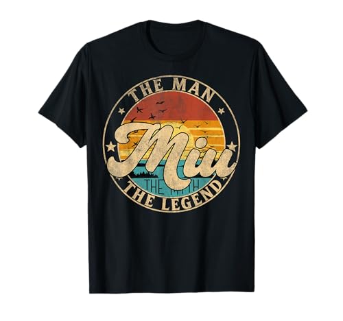 MIU The Man The Myth The Legend First Name T-Shirt von First Name Vintage Retro Surname Last Name