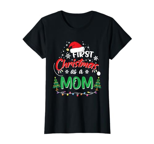 Erstes Weihnachten als Mama New Mommy 1. Weihnachten T-Shirt Erstes Weihnachten als Mama New Mommy 1. Weihnachten T-Shirt von First Xmas Matching Family Costume