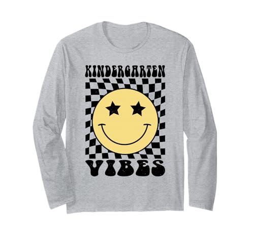 Kindergarten Vibes Back to School Kindergarten Lehrer Kinder Langarmshirt Kindergarten Vibes Back to School Kindergarten Lehrer Kinder Langarmshirt von First day of School Kindergarten Teachers Kids