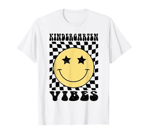 Kindergarten Vibes Back to School Kindergarten Lehrer Kinder T-Shirt Kindergarten Vibes Back to School Kindergarten Lehrer Kinder T-Shirt von First day of School Kindergarten Teachers Kids